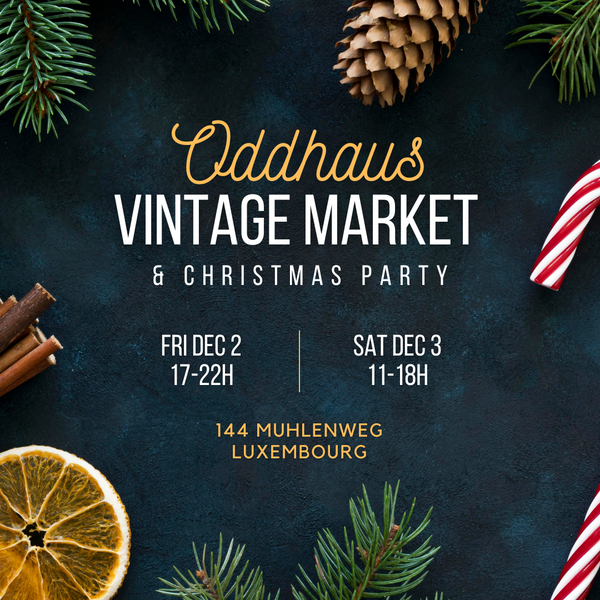 Oddhaus Vintage Market and Christmas Party this weekend!