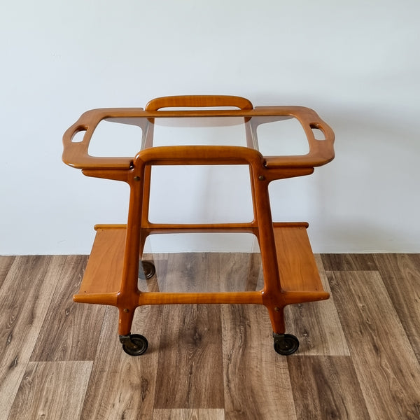 RESERVED Italian Style Wooden Bar Cart