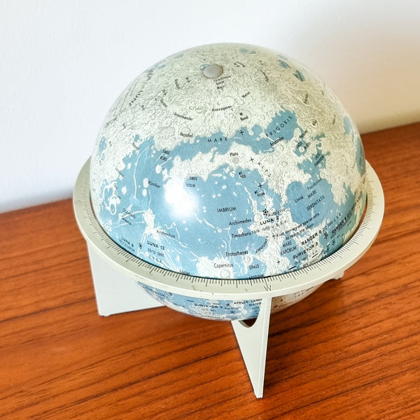 "La Lune" Vintage Tin Replogle Moon Globe