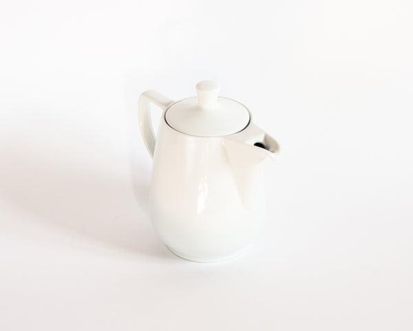 Vintage Melitta Germany White Porcelain 7” Teapot Coffee Pot with Lid