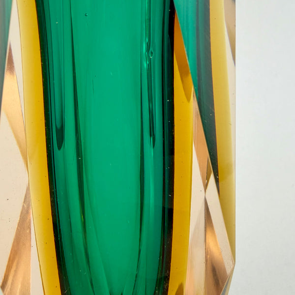 Faceted Murano Sommerso Vases