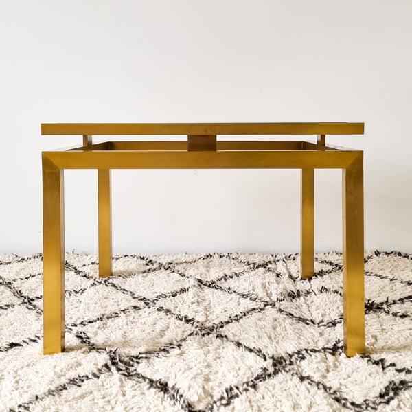 Maison Jansen style Brass and Smoked Glass Coffee or Side Table