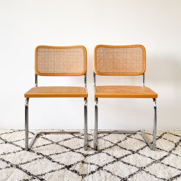 Pair of Marcel Breuer Cesca Chairs by Cidue