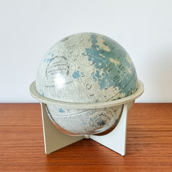 "La Lune" Vintage Tin Replogle Moon Globe