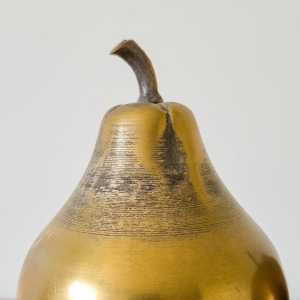 Decorative Brass Apple and Pear Containers