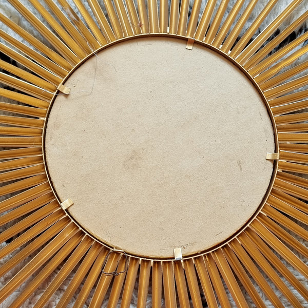 Vintage Gold Sunburst Mirror