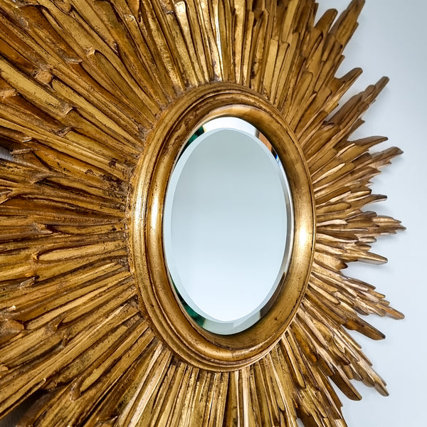 Majestic Regency Sunburst Mirror 1970s