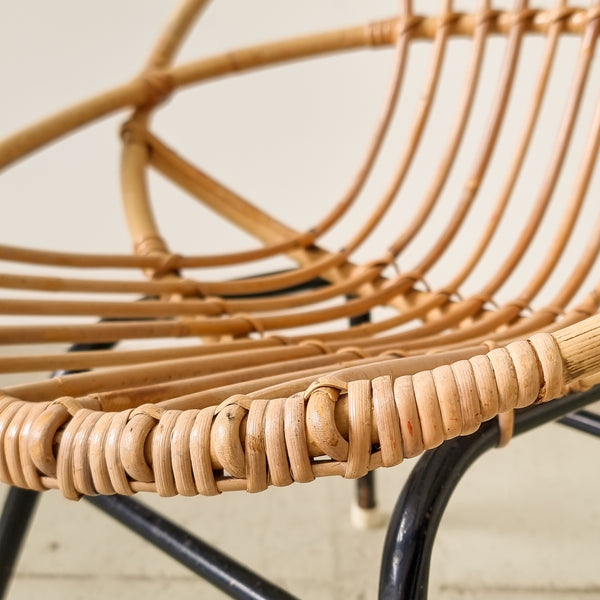 Children's rattan lounge chair