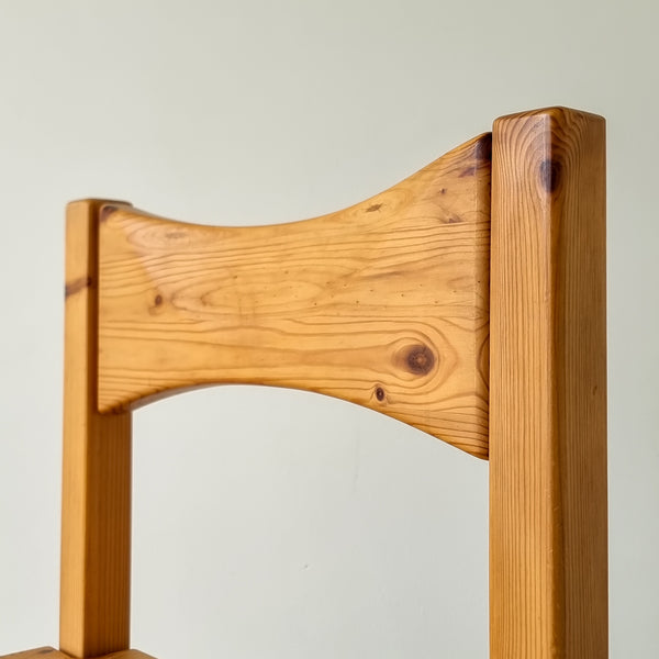 Ilmari Tapiovaara Hongisto Pine Wood Dining Chairs and Stool