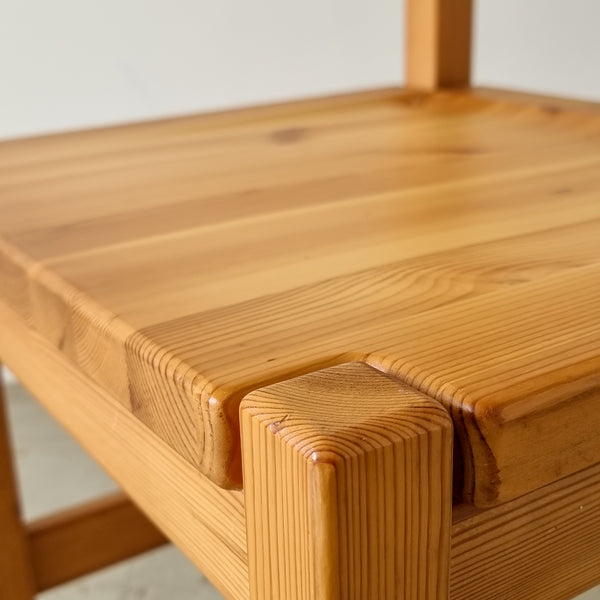 Ilmari Tapiovaara Hongisto Pine Wood Dining Chairs and Stool