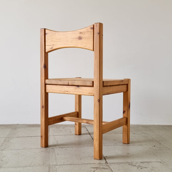 Ilmari Tapiovaara Hongisto Pine Wood Dining Chairs and Stool