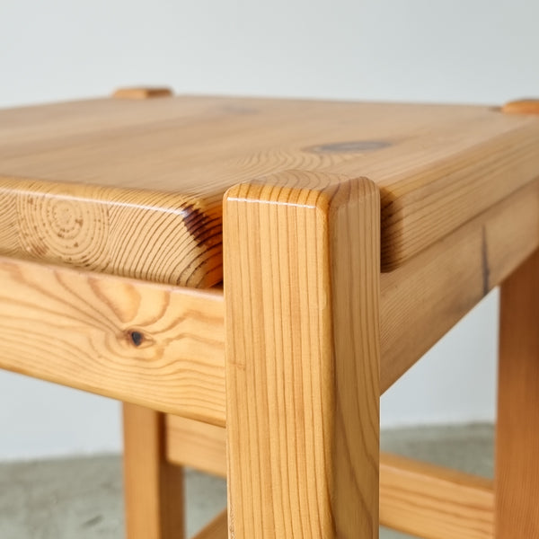 Ilmari Tapiovaara Hongisto Pine Wood Dining Chairs and Stool