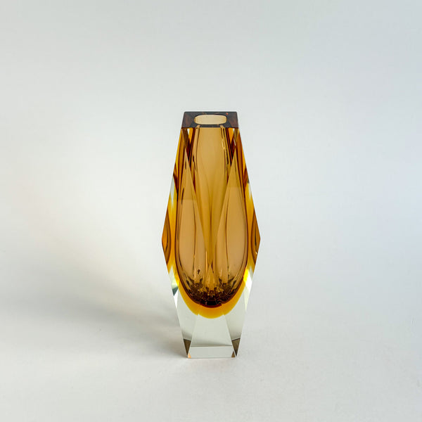 Faceted Murano Sommerso Vases