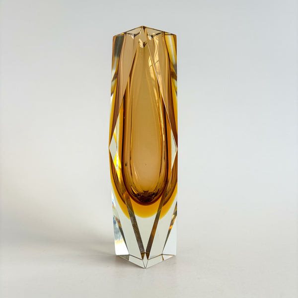 Faceted Murano Sommerso Vases