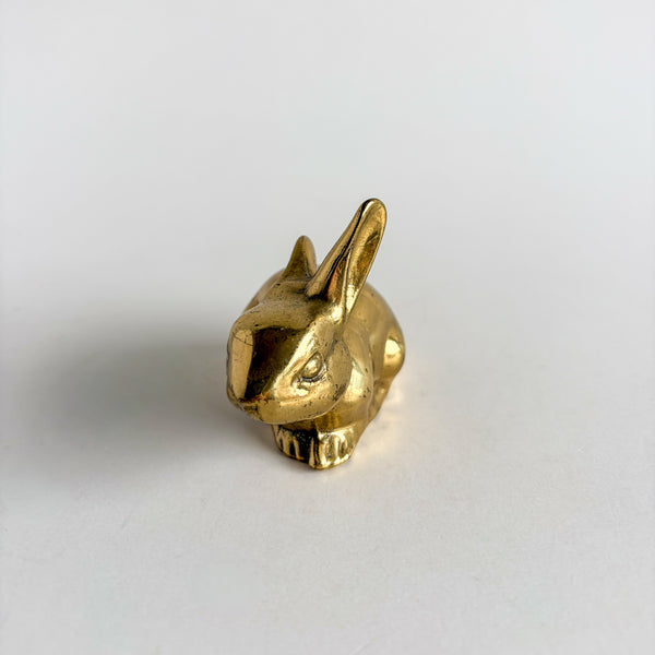 Vintage Brass Rabbit Figurine