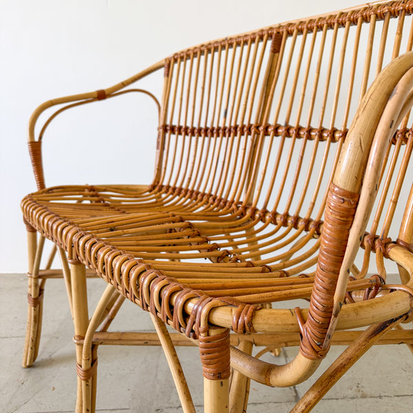 Rattan 2 Seater Sofa