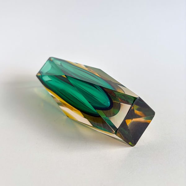 Faceted Murano Sommerso Vases