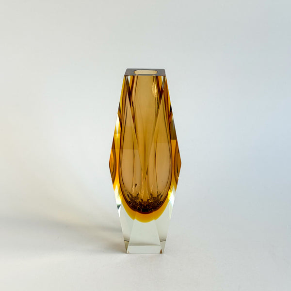 Faceted Murano Sommerso Vases