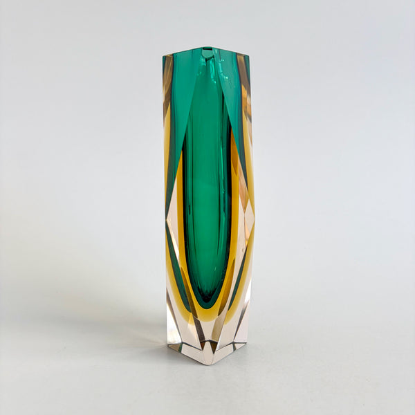 Faceted Murano Sommerso Vases
