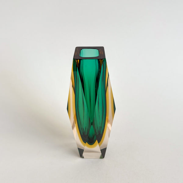 Faceted Murano Sommerso Vases