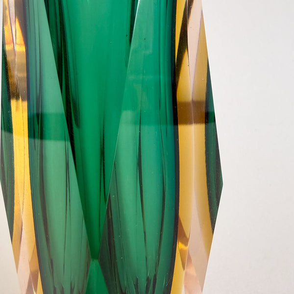 Faceted Murano Sommerso Vases
