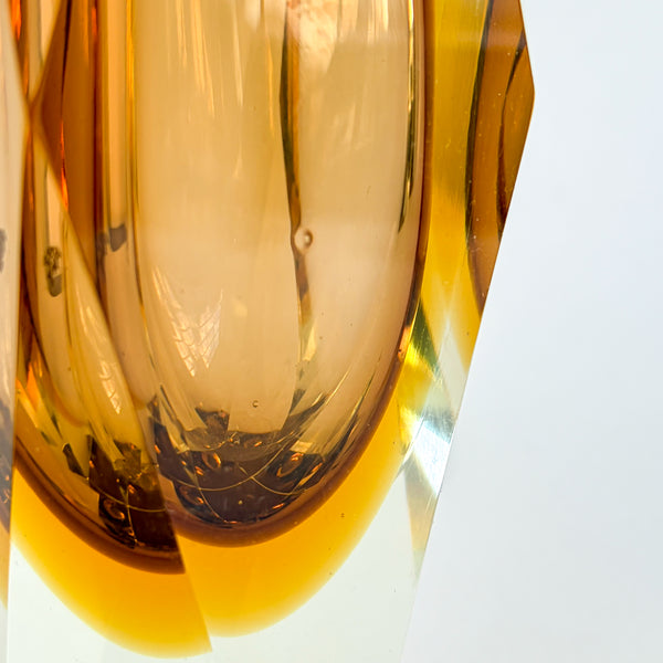 Faceted Murano Sommerso Vases