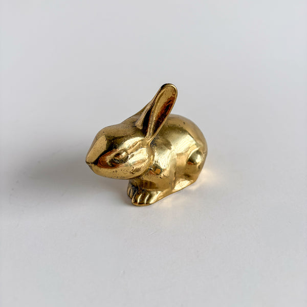 Vintage Brass Rabbit Figurine