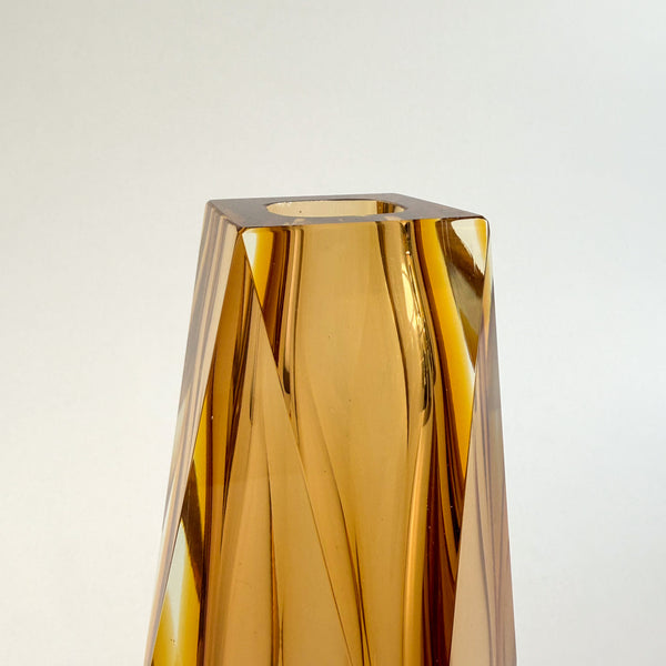 Faceted Murano Sommerso Vases