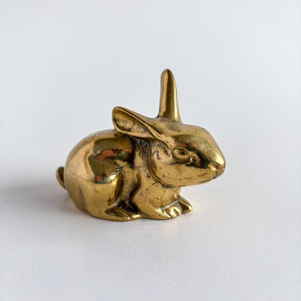 Vintage Brass Rabbit Figurine