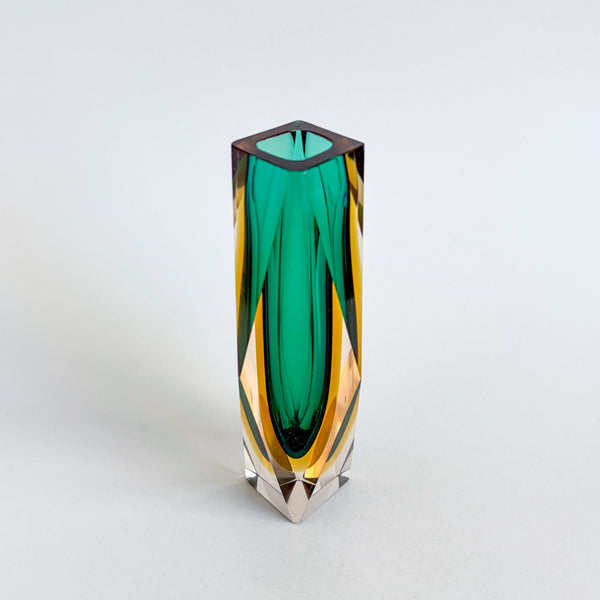 Faceted Murano Sommerso Vases