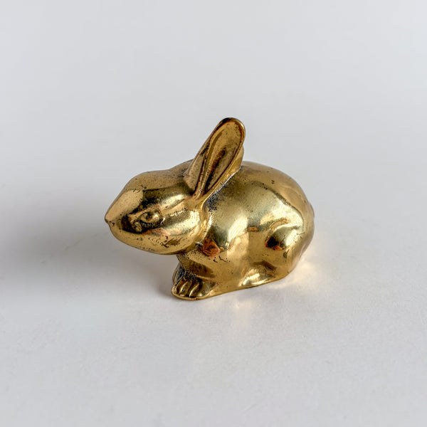 Vintage Brass Rabbit Figurine
