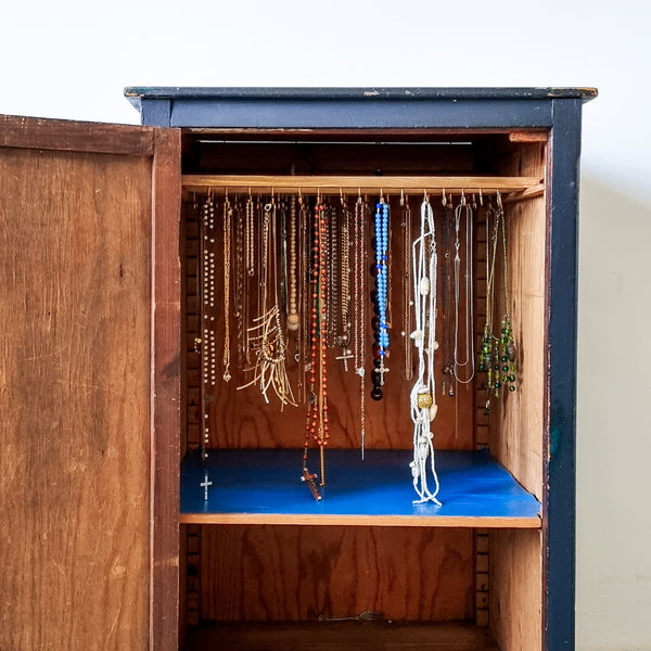 Handmade Painted Jewelry Cabinet