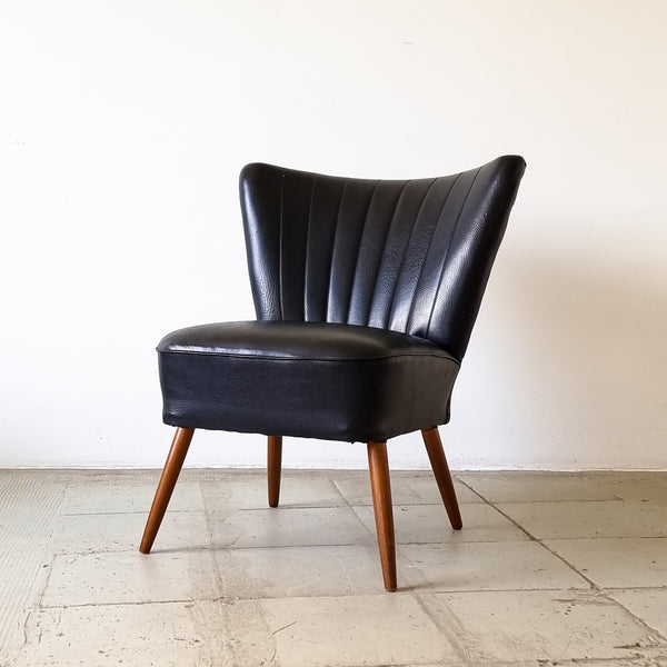 § Pair of Black Cocktail Chairs