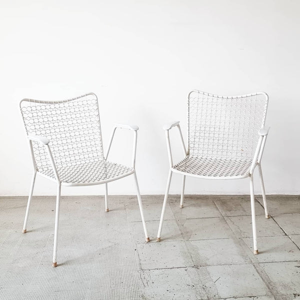 1950's outdoor wire chairs