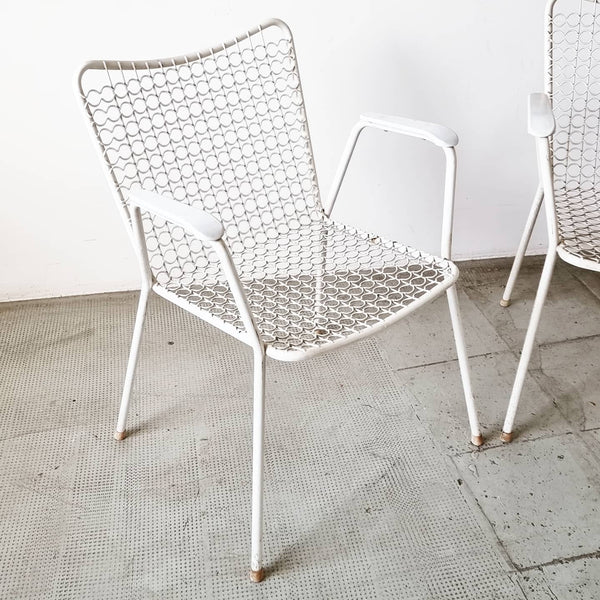 1950's outdoor wire chairs