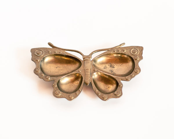 § Brass Butterfly Trinket Dish