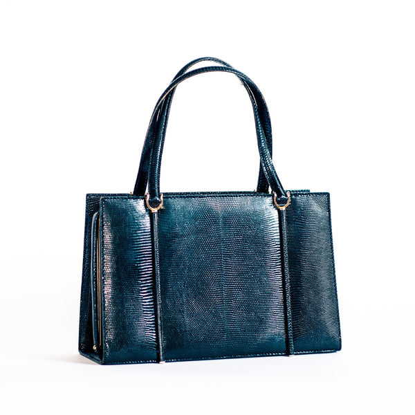 § Vintage Lizard Skin Leather Handbag