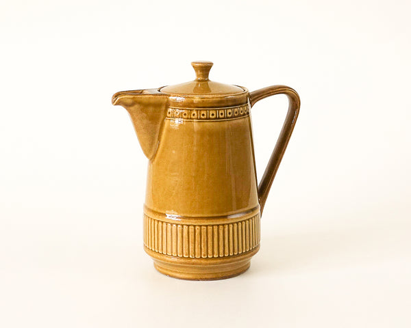 § West Germany Vintage Mustard Tea Pot Waku Feuerfest