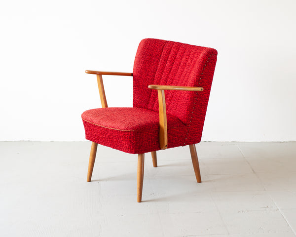§ Vintage 1950's Red Cocktail Armchair