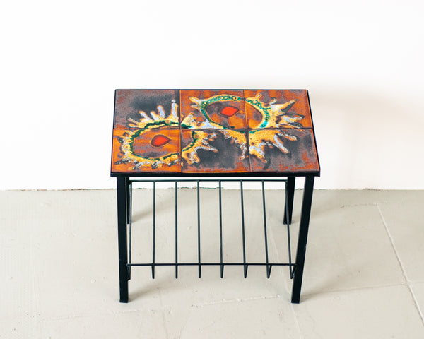 § Retro 70s Tiled Side Table