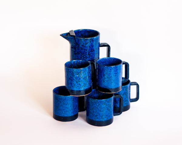 § Mid-century Italian Ceramic Pitcher and Mugs
