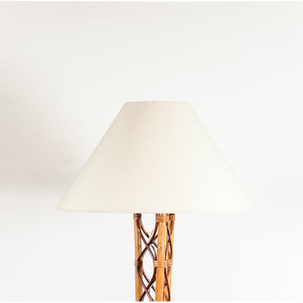 § Rattan Floor Lamp with Table