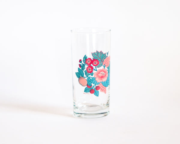 § French Vintage Floral Lemonade Glasses with Tray
