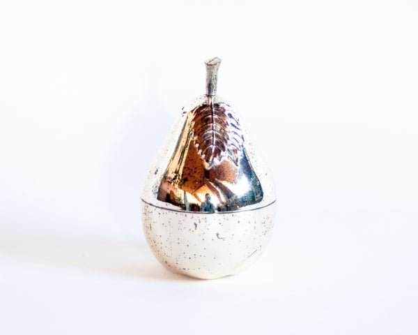 § Silver Pear Trinket Box