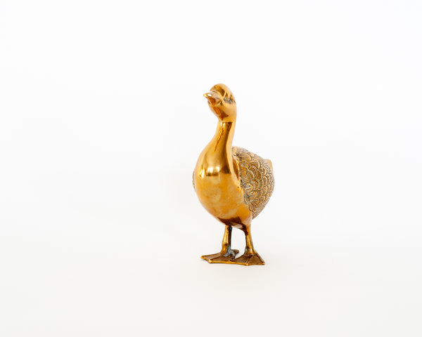§ Brass Duck Figurine