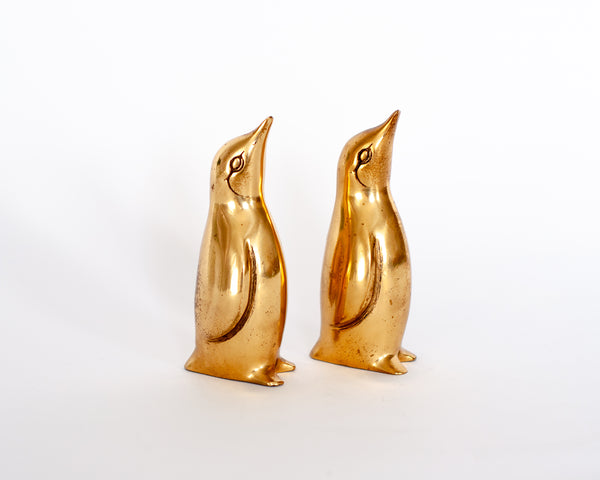 § Pair of Brass Penguin Figurines