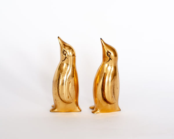 § Pair of Brass Penguin Figurines