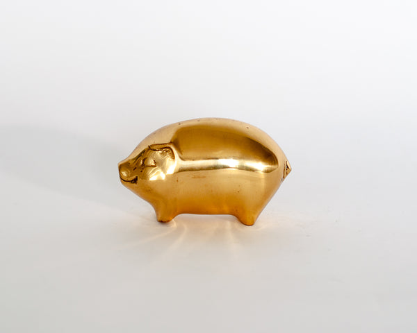 § Brass Pig Figurine
