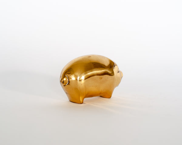 § Brass Pig Figurine