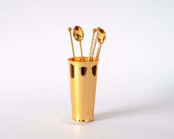 § Gold Cocktail Spoons- Set of 6
